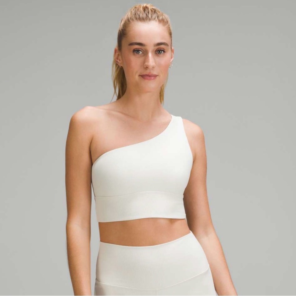 Lululemon Align‎ Asymmetrical Ribbed Bra *Light Support A/B Cup Shine